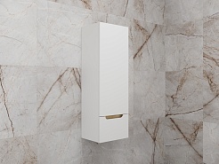 Style Line Шкаф пенал Бали 36 подвесной белый софт – фотография-4